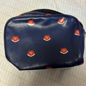 Navy Blue Bag with Orange Fox accents